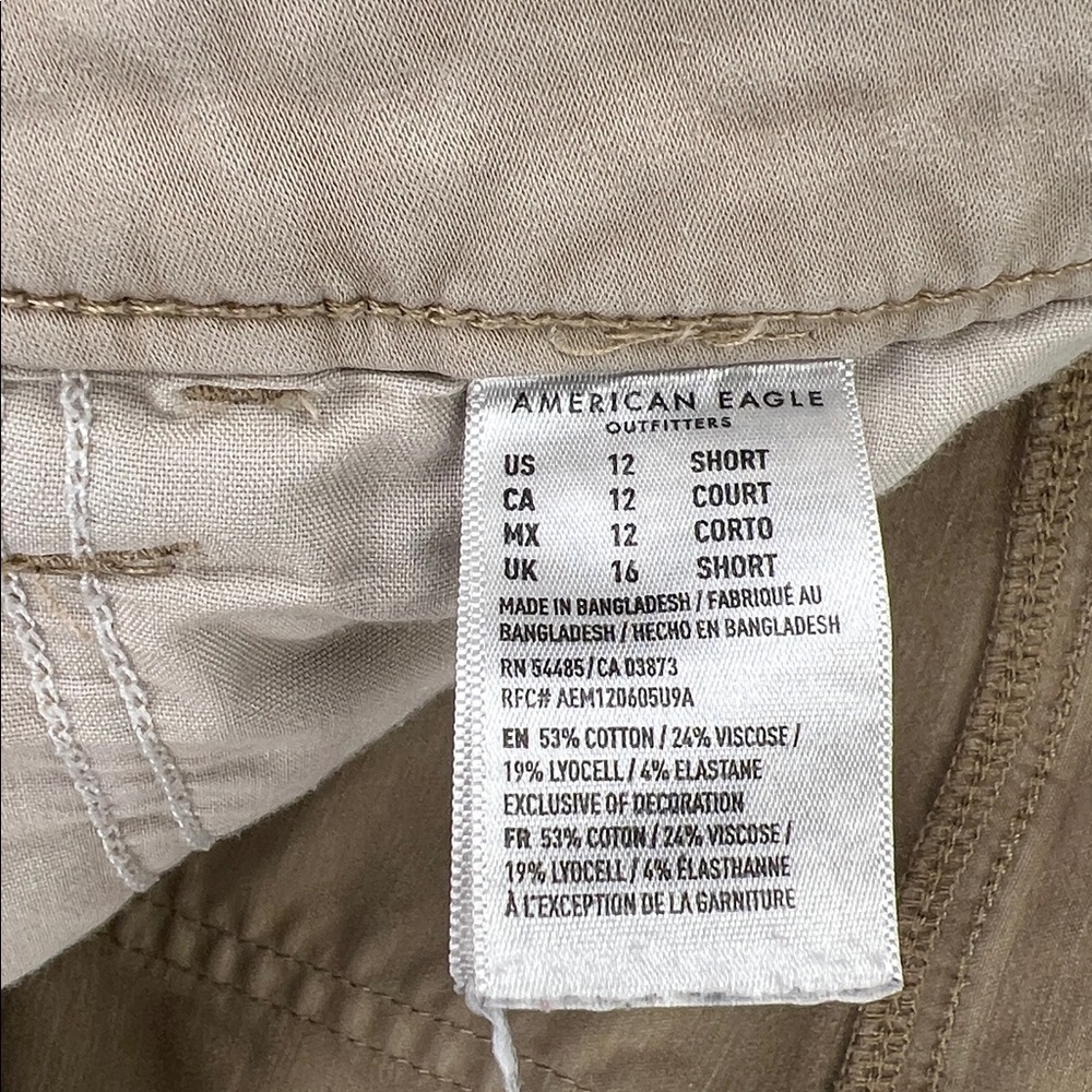 American Eagle - Women’s Jeans - Khaki - Size 12 Short - Super High Rise Jegging - Picture 9 of 11